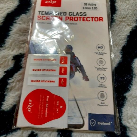 S8 Active Tempered Glass Protector - Picture 1 of 3